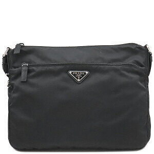 Prada VELA shoulder bag triangle logo black nylon